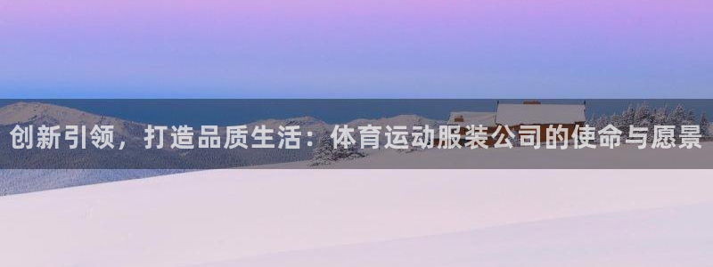 创新引领，打造品质生活：体育运动服装公司的使命与愿景