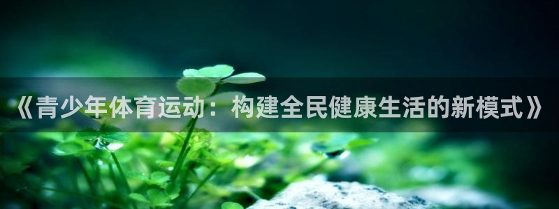 《青少年体育运动：构建全民健康生活的新模式》
